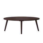 Gretta Oval Wood Cocktail Table - Espresso Brown